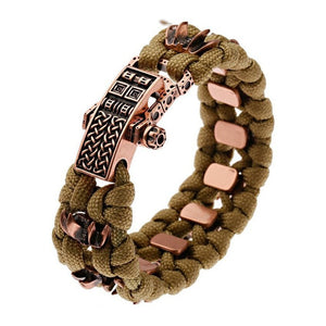 Bracelet de Survie en Paracorde et en Acier Inoxydable Archie - Mon Bracelet Homme