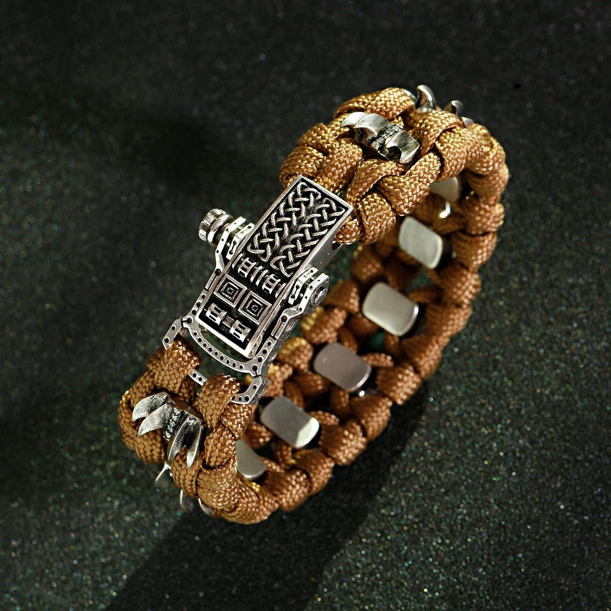 Bracelet de Survie en Paracorde et en Acier Inoxydable Archie - Mon Bracelet Homme