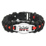 Bracelet de Survie en Paracorde Firefighter Wife