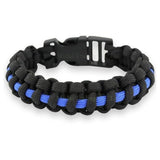 Bracelet de Survie en Paracorde Original Bleu et Noir - Mon Bracelet Homme