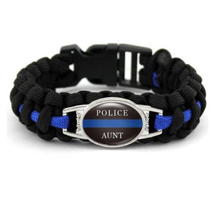 Bracelet de Survie en Paracorde Police Aunt - Mon Bracelet Homme