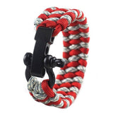 Bracelet de Survie en Paracorde Pouvant Supporter Jusqu'à 300 Kilos Gianni