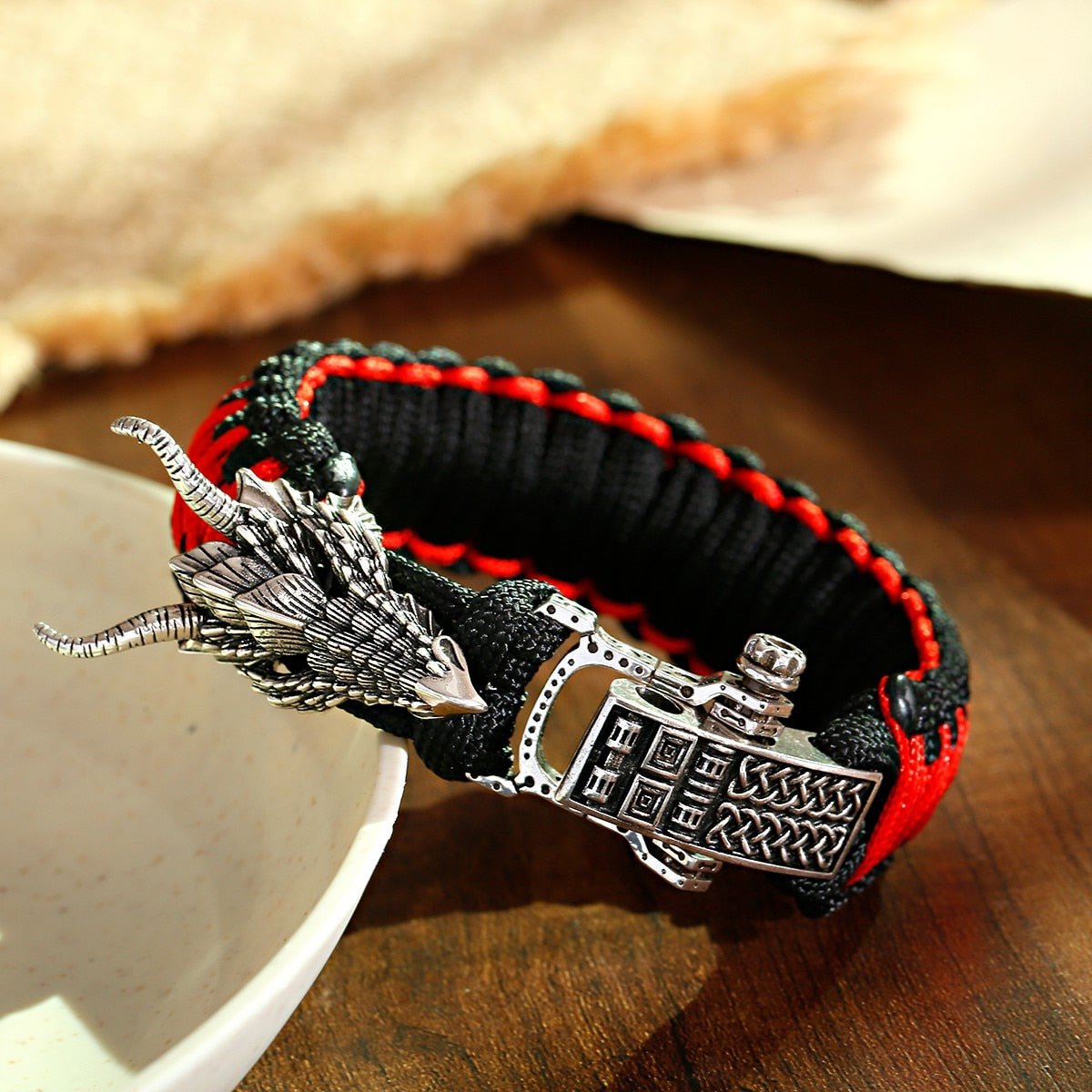 Bracelet de Survie en Paracorde Tressée Guerrier IndienMack - Mon Bracelet Homme