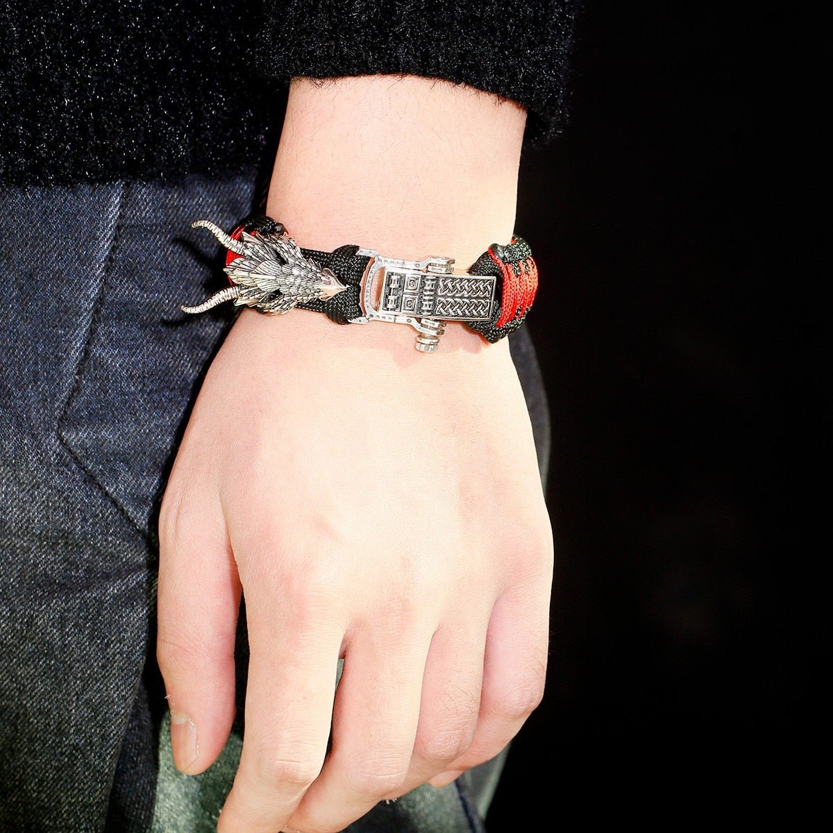 Bracelet de Survie en Paracorde Tressée Guerrier IndienMack - Mon Bracelet Homme