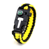 Bracelet de Survie en Paracorde Tressée Multifonctionnelle Avec Sifflet Boussole et Racloir D'Extérieur Robert