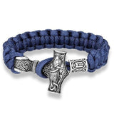 Bracelet de Survie Marteau de Thor Paracorde Bleue - Mon Bracelet Homme
