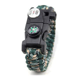 Bracelet de Survie militaire en Paracorde Tressée Avec Sifflet Boussole et Lumière Owen - Mon Bracelet Homme