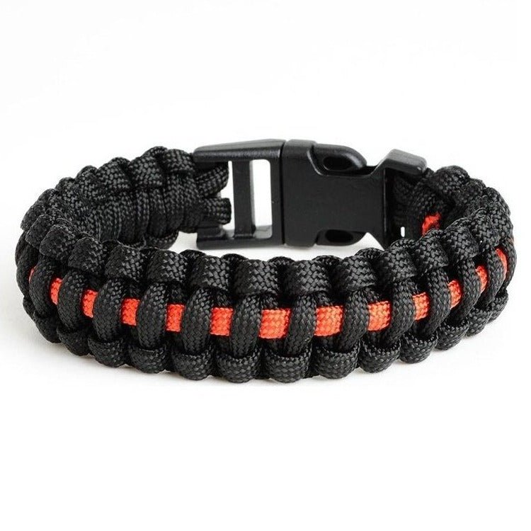 Bracelet de Survie Noir en Paracorde Tressée Fernando - Mon Bracelet Homme