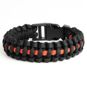 Bracelet de Survie Noir en Paracorde Tressée Fernando - Mon Bracelet Homme