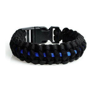 Bracelet de Survie Noir en Paracorde Tressée Memphis - Mon Bracelet Homme