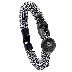Bracelet de Survie Paracorde Cobra : Gladiateur Noir - Mon Bracelet Homme