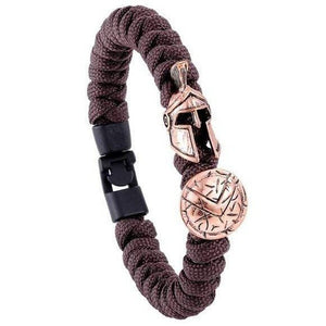 Bracelet de Survie Paracorde Marron : Gladiateur Bronze - Mon Bracelet Homme