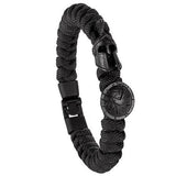 Bracelet de Survie Paracorde Noire : Gladiateur Noir