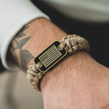 Bracelet de Survie Tactique en Paracorde pour Homme Sable - Mon Bracelet Homme