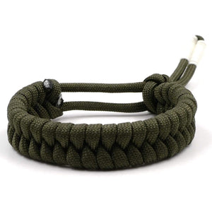 Bracelet de Survie Taille Réglable Paracorde Verte - Mon Bracelet Homme