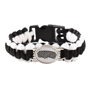 Bracelet de Survie Tressé Logo Équipe Basketball Abraham - Mon Bracelet Homme