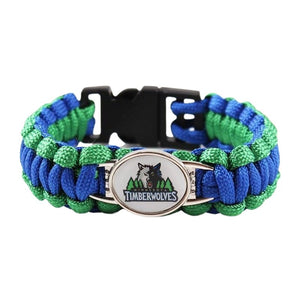 Bracelet de Survie Tressé Logo Équipe Basketball Brycen - Mon Bracelet Homme