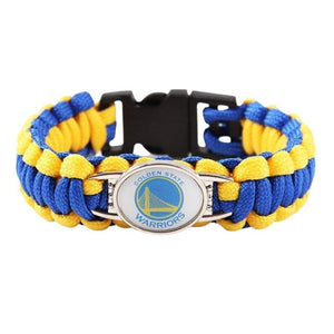 Bracelet de Survie Tressé Logo Équipe Basketball Cal - Mon Bracelet Homme