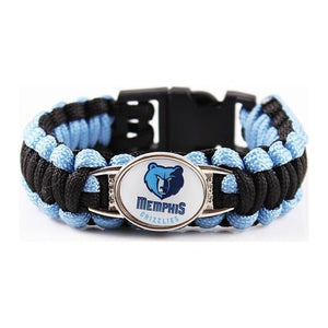 Bracelet de Survie Tressé Logo Équipe Basketball Conor - Mon Bracelet Homme