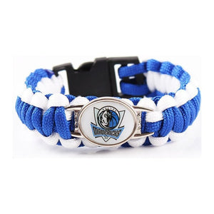 Bracelet de Survie Tressé Logo Équipe Basketball Hank - Mon Bracelet Homme