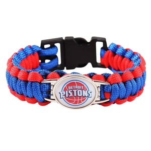 Bracelet de Survie Tressé Logo Équipe Basketball Jaxen - Mon Bracelet Homme