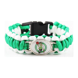 Bracelet de Survie Tressé Logo Équipe Basketball Karsyn - Mon Bracelet Homme