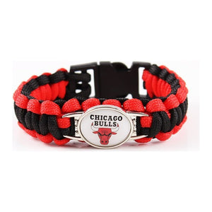 Bracelet de Survie Tressé Logo Équipe Basketball Kase - Mon Bracelet Homme
