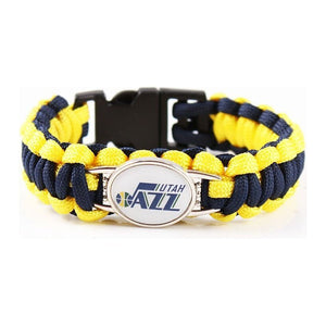 Bracelet de Survie Tressé Logo Équipe Basketball Krew - Mon Bracelet Homme