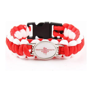 Bracelet de Survie Tressé Logo Équipe Basketball Kristopher - Mon Bracelet Homme