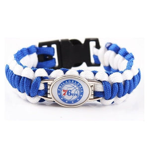 Bracelet de Survie Tressé Logo Équipe Basketball Kyng - Mon Bracelet Homme