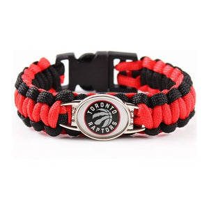 Bracelet de Survie Tressé Logo Équipe Basketball Leif - Mon Bracelet Homme