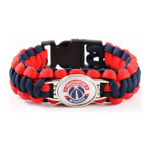 Bracelet de Survie Tressé Logo Équipe Basketball London - Mon Bracelet Homme