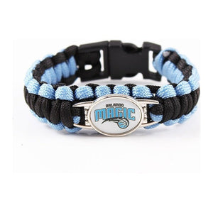 Bracelet de Survie Tressé Logo Équipe Basketball Marshall - Mon Bracelet Homme