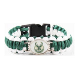 Bracelet de Survie Tressé Logo Équipe Basketball Matthew