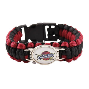 Bracelet de Survie Tressé Logo Équipe Basketball Mauricio - Mon Bracelet Homme