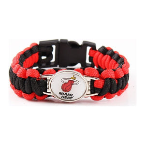 Bracelet de Survie Tressé Logo Équipe Basketball Maxwell - Mon Bracelet Homme