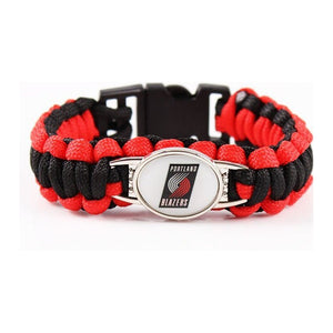 Bracelet de Survie Tressé Logo Équipe Basketball Robin - Mon Bracelet Homme