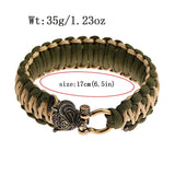 Bracelet de Survie Viking en Paracorde Avec Une Tête D'Ours Genesis - Mon Bracelet Homme