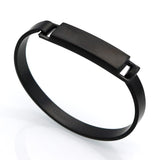 Bracelet Demi Jonc Homme en Acier - Mon Bracelet Homme