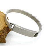 Bracelet Demi Jonc Homme en Acier - Mon Bracelet Homme