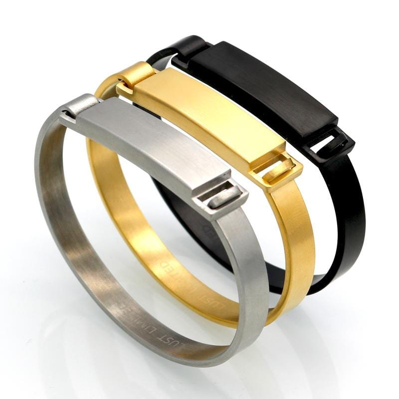 Bracelet Demi Jonc Homme en Acier - Mon Bracelet Homme