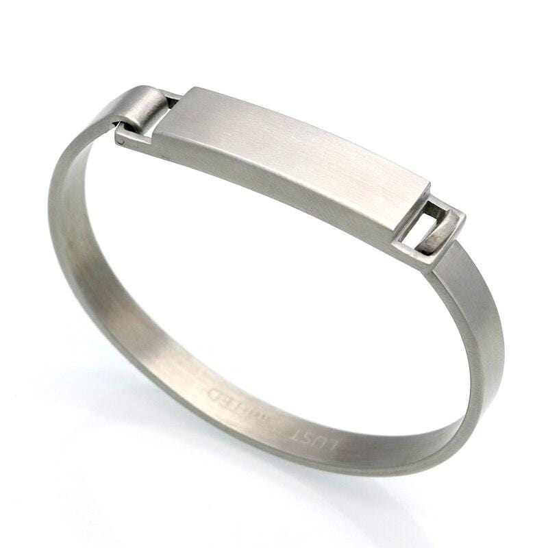 Bracelet Demi Jonc Homme en Acier - Mon Bracelet Homme