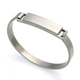 Bracelet Demi Jonc Homme en Acier - Mon Bracelet Homme