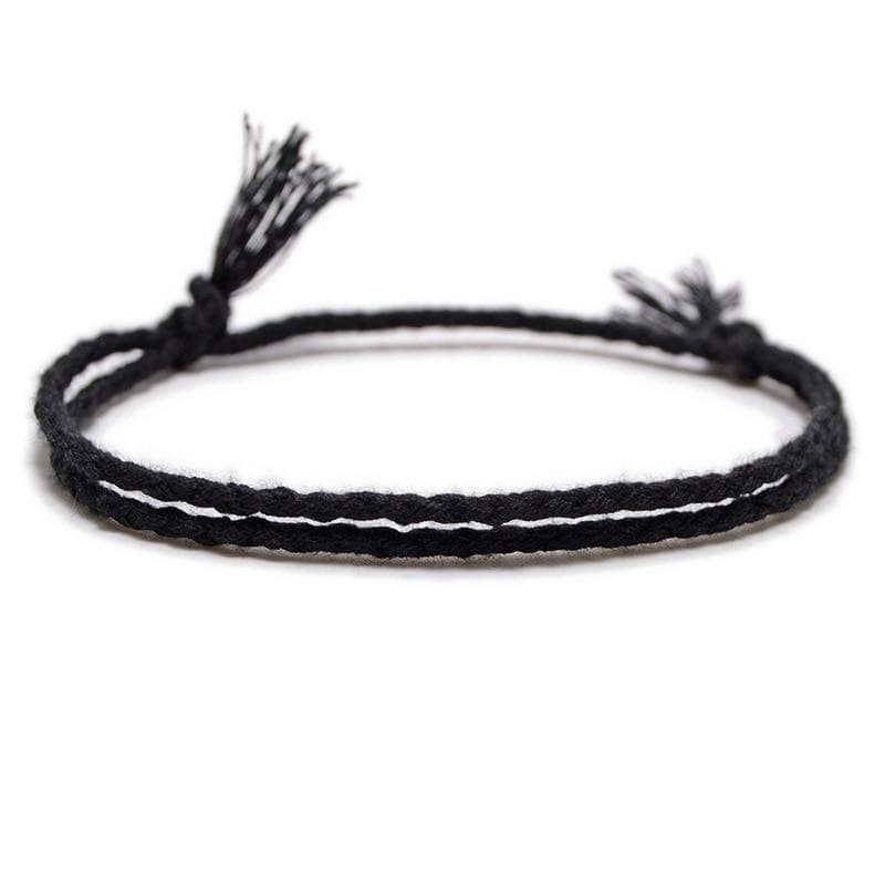 Bracelet Discret En Corde De Coton Tissé - Mon Bracelet Homme