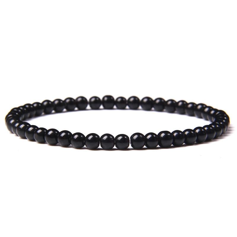 Bracelet Discret En Pierre Naturelle De 4mm Pour Homme - Mon Bracelet Homme