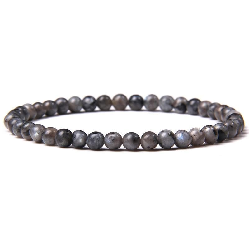 Bracelet Discret En Pierre Naturelle De 4mm Pour Homme - Mon Bracelet Homme