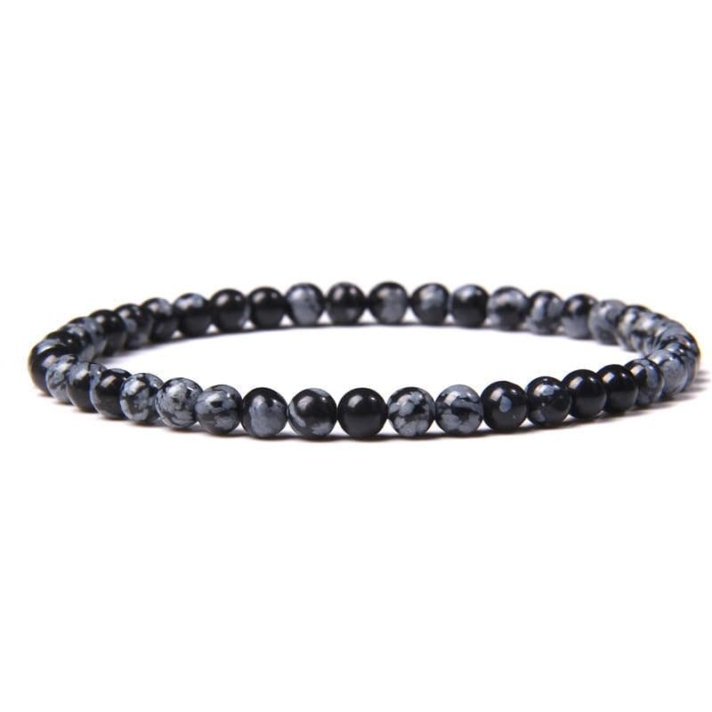 Bracelet Discret En Pierre Naturelle De 4mm Pour Homme - Mon Bracelet Homme