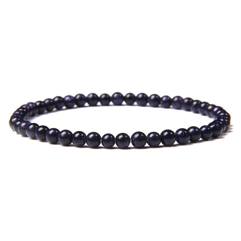 Bracelet Discret En Pierre Naturelle De 4mm Pour Homme - Mon Bracelet Homme