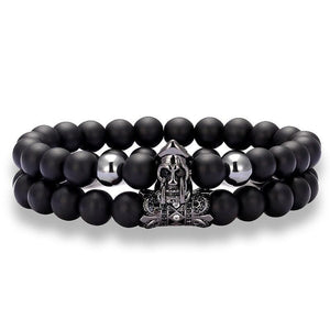 Bracelet Double en Perles Homme en Pierre - Mon Bracelet Homme
