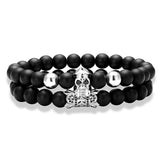 Bracelet Double en Perles Homme en Pierre - Mon Bracelet Homme